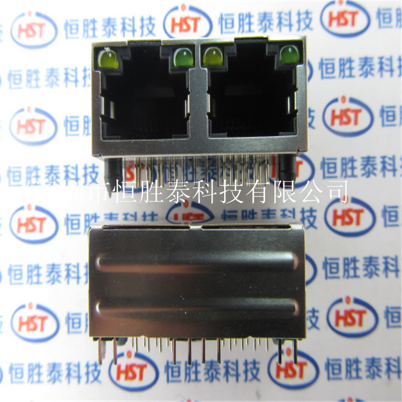 HLJ5622S-8P8C 1x2 8P8C RJ45帶燈插座 雙聯(lián)排連接器 -HLJ5622S-8P8C盡在買賣IC網(wǎng)